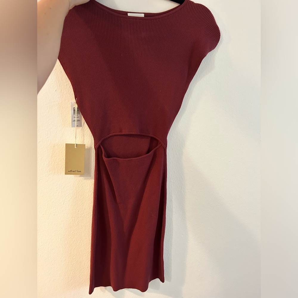 Aritzia Wilfred knit cutout dress BNWT